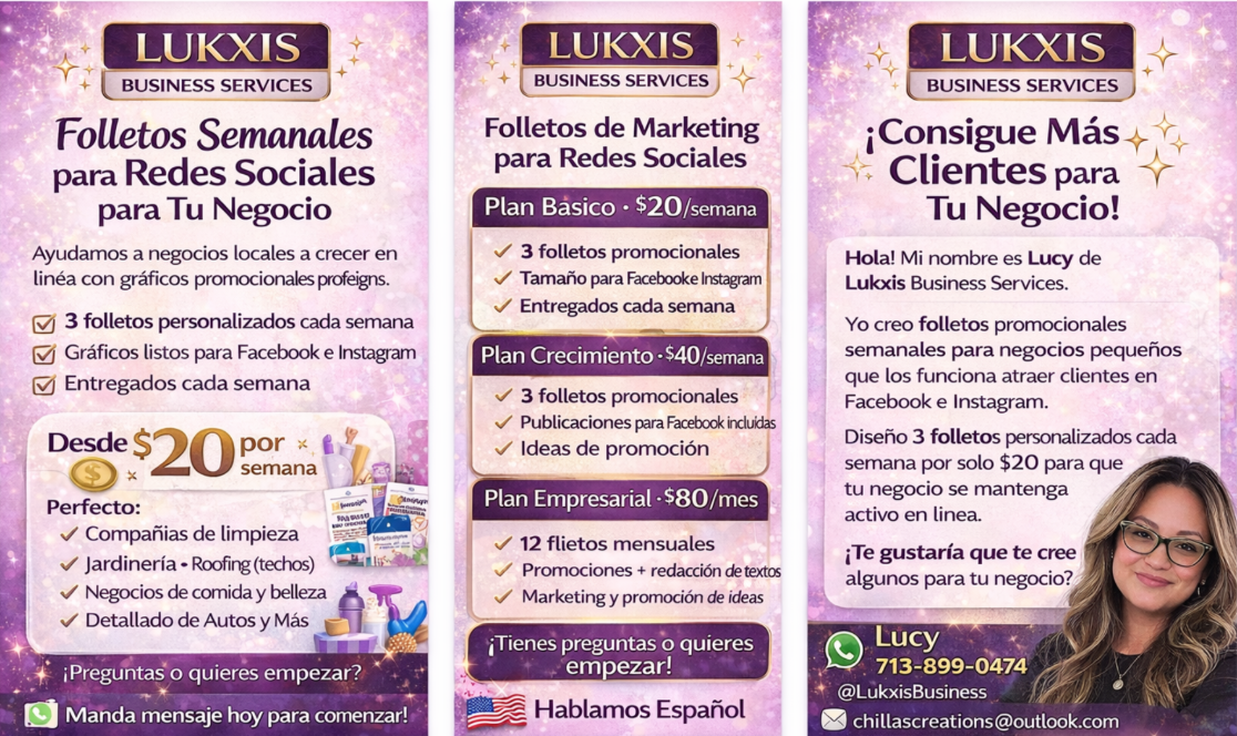 Weekly Social Media Flyers